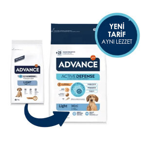 Advance Light Tavuk ve Pirinçli Küçük Irk Diyet Köpek Maması 3 kg - 4