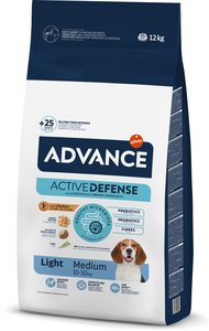 Advance Light Tavuklu ve Pirinçli Orta Irk Yetişkin Köpek Maması 12 kg