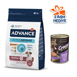 Advance Mini Senior Tavuklu ve Pirinçli Yaşlı Köpek Maması 3 kg