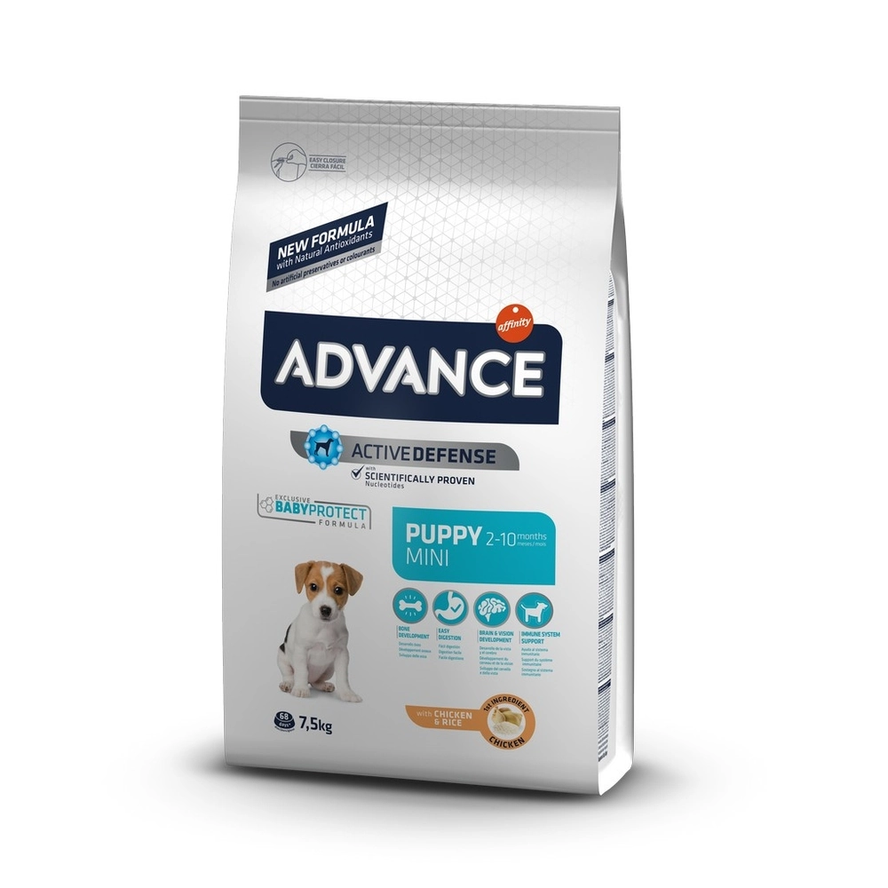 Advance Puppy Mini Küçük Irk Tavuklu Yavru Köpek Maması 7,5 kg - 1