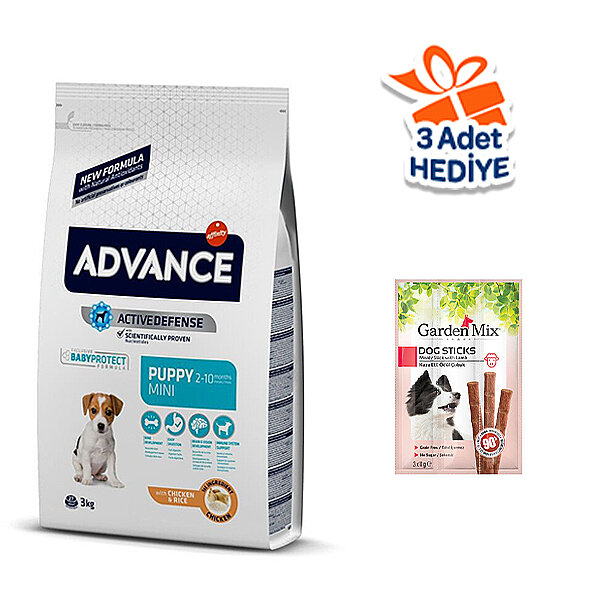 Advance Puppy Mini Tavuklu Küçük Yavru Köpek Maması 3 kg