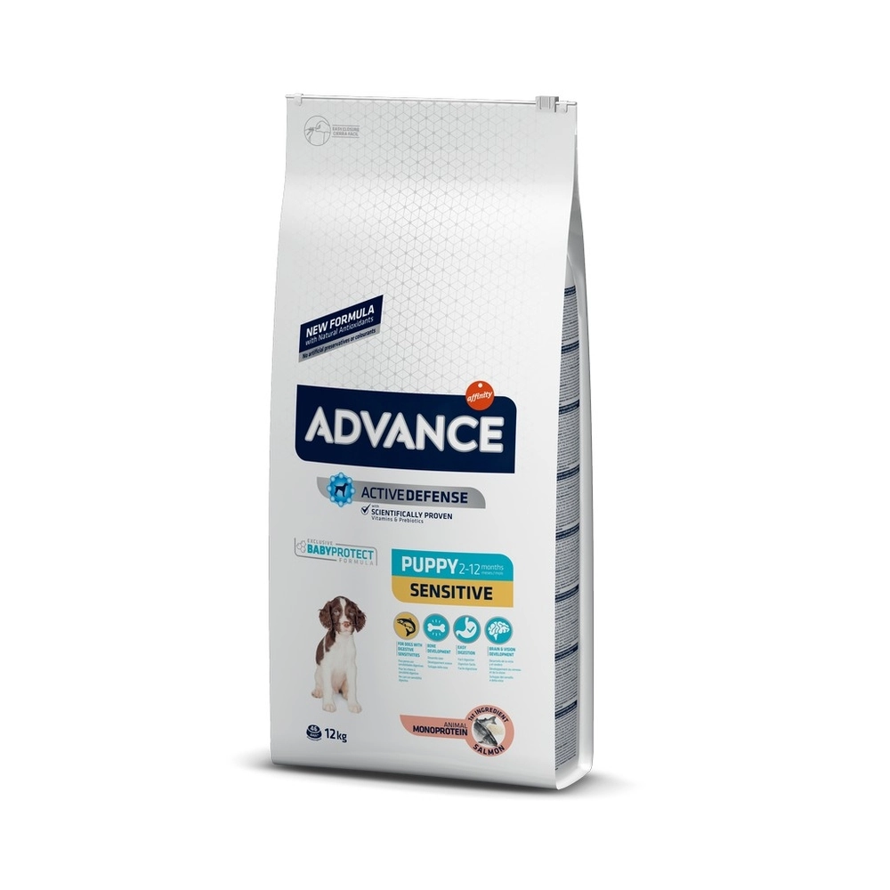 Advance Puppy Sensitive Somon Yavru Köpek Maması 12 kg - 1