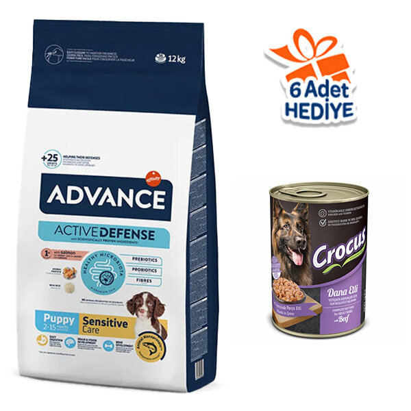 Advance Puppy Sensitive Somon Yavru Köpek Maması 12 kg - 1