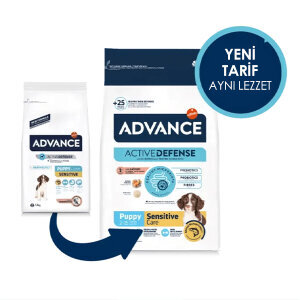 Advance Puppy Sensitive Somon Yavru Köpek Maması 12 kg - 4