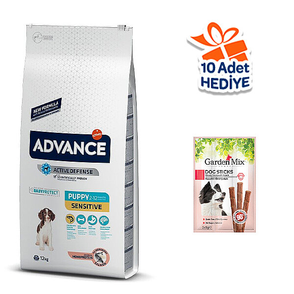 Advance Puppy Sensitive Somon Yavru Köpek Maması 12 kg