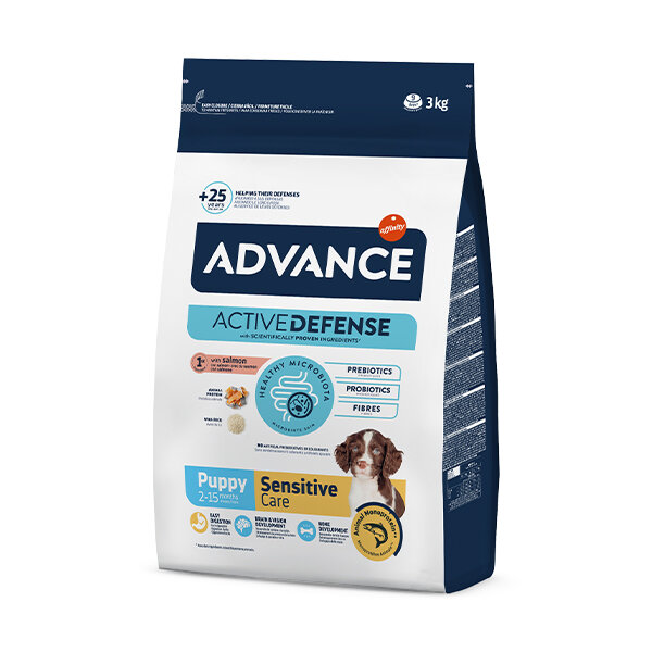 Advance Puppy Sensitive Somonlu Yavru Köpek Maması 3 kg - 5