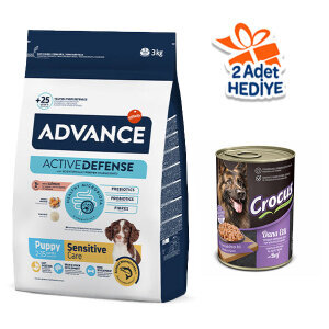 Advance Puppy Sensitive Somonlu Yavru Köpek Maması 3 kg