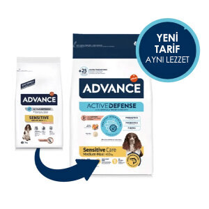 Advance Sensitive Care Somonlu Orta ve Büyük Irk Yetişkin Köpek Maması 12 kg - 3