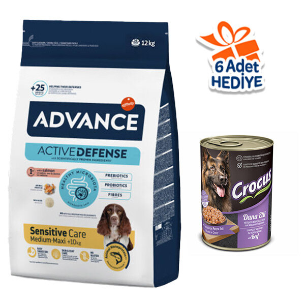 Advance Sensitive Care Somonlu Orta ve Büyük Irk Yetişkin Köpek Maması 12 kg - 1