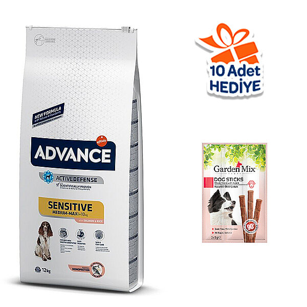Advance Sensitive Care Somonlu Orta ve Büyük Irk Yetişkin Köpek Maması 12 kg