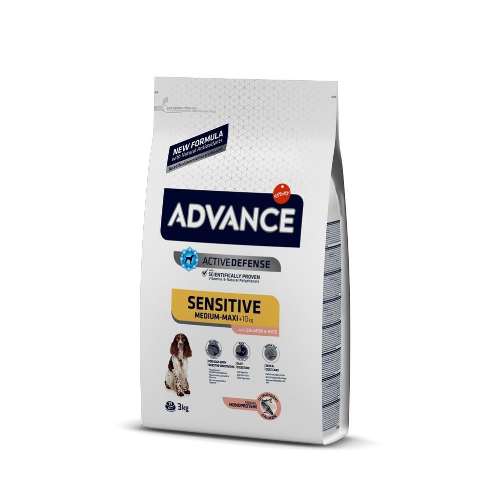 Advance Sensitive Care Somonlu Orta ve Büyük Irk Yetişkin Köpek Maması 3 kg - 1