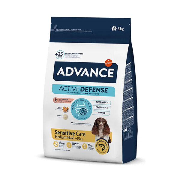 Advance Sensitive Care Somonlu Orta ve Büyük Irk Yetişkin Köpek Maması 3 kg - 5