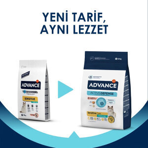 Advance Sensitive Somonlu Kısırlaştırılmış Kedi Maması 10 kg - 3