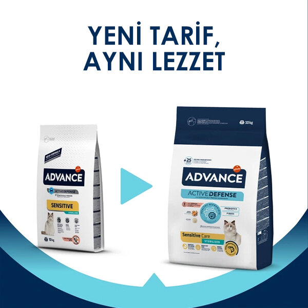 Advance Sensitive Somonlu Kısırlaştırılmış Kedi Maması 10 kg - 3