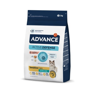 Advance Sensitive Somonlu Kısırlaştırılmış Kedi Maması 3 kg - 2