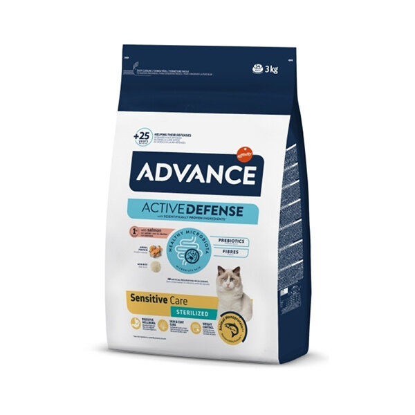 Advance Sensitive Somonlu Kısırlaştırılmış Kedi Maması 3 kg - 2