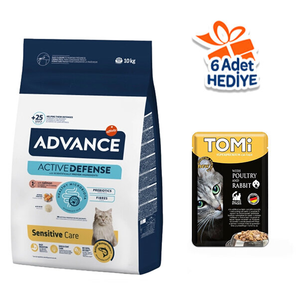 Advance Sensitive Somonlu Yetişkin Kedi Maması 10 kg - 1