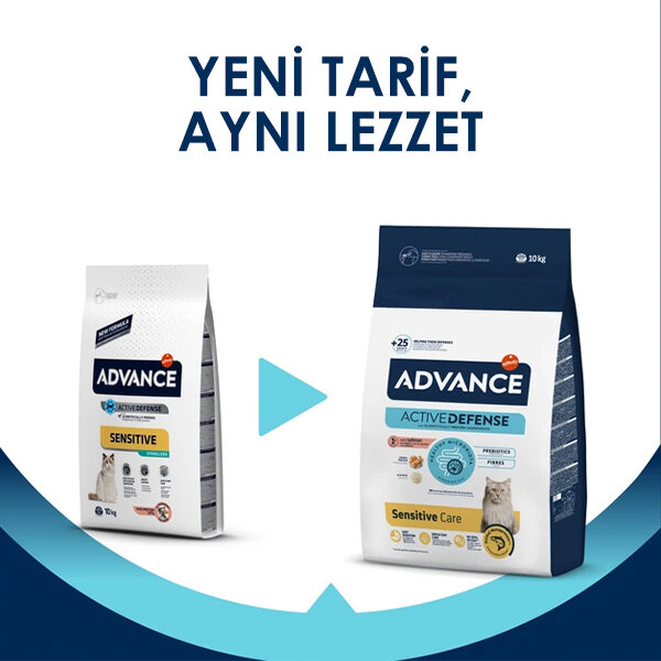 Advance Sensitive Somonlu Yetişkin Kedi Maması 10 kg - 3