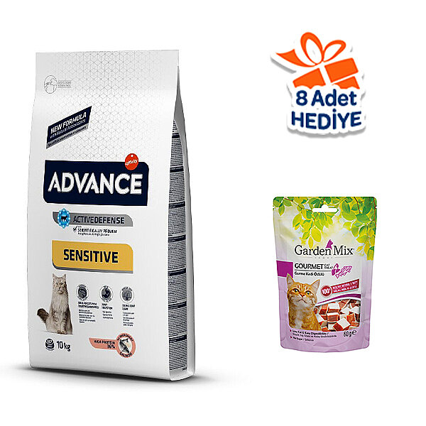 Advance Sensitive Somonlu Yetişkin Kedi Maması 10 kg