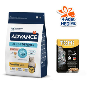Advance Sensitive Somonlu Yetişkin Kedi Maması 3 kg