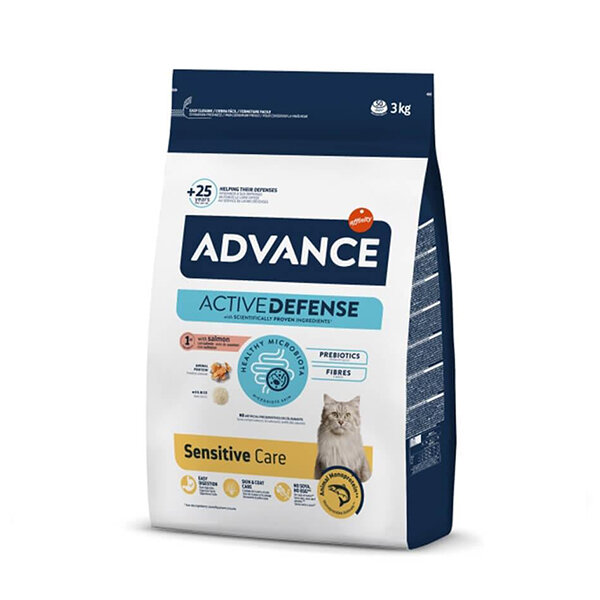 Advance Sensitive Somonlu Yetişkin Kedi Maması 3 kg - 2
