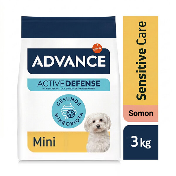 Advance Somonlu ve Pirinçli Hassas Küçük Irk Yetişkin Köpek Maması 3 kg - 2