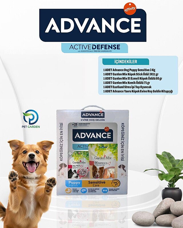 Advance Somonlu Yavru Köpek Maması 3 Kg Evine Hoşgeldin Hediyeli Box