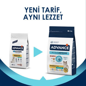 Advance Sterilized Somonlu Kısırlaştırılmış Kedi Maması 1.5 kg - 3