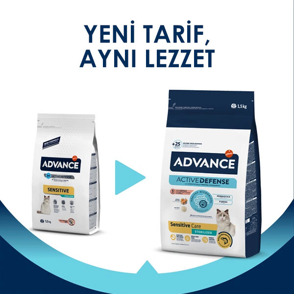 Advance Sterilized Somonlu Kısırlaştırılmış Kedi Maması 1.5 kg - 3