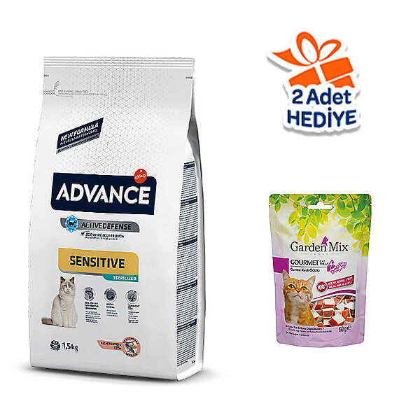 Advance Sterilized Somonlu Kısırlaştırılmış Kedi Maması 1.5 kg