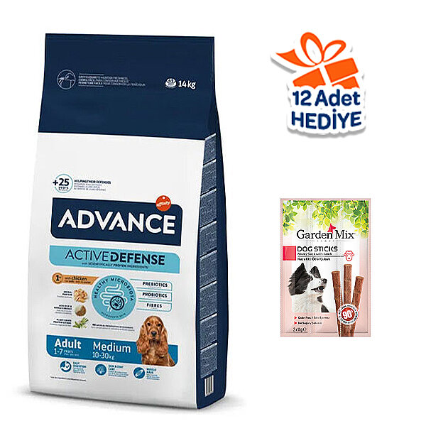 Advance Tavuklu Orta Irk Yetişkin Köpek Maması 14 kg