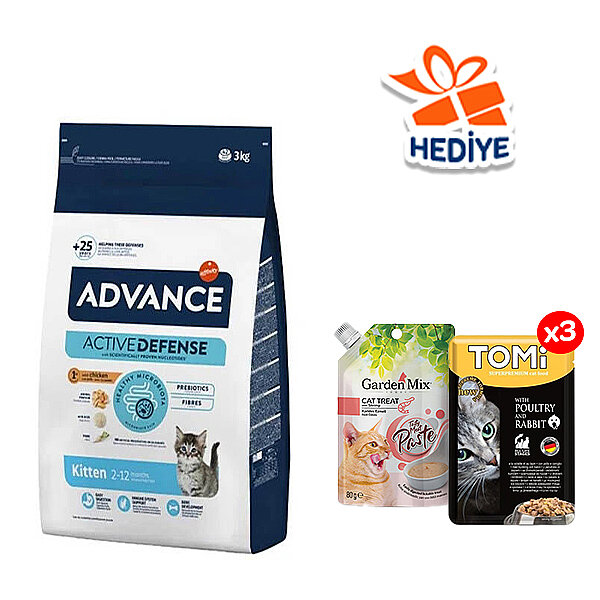 Advance Tavuklu & Pirinçli Yavru Kedi Maması 3 KG