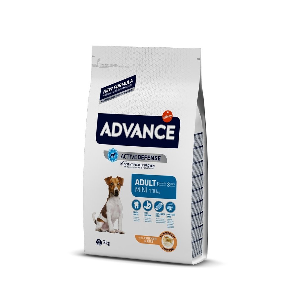 Advance Tavuklu ve Pirinçli Küçük Irk Yetişkin Köpek Maması 3 kg - 1