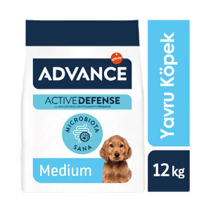 Advance Tavuklu ve Pirinçli Orta Irk Yavru Köpek Maması 12 kg