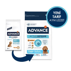 Advance Tavuklu ve Pirinçli Orta Irk Yavru Köpek Maması 12 kg - 3