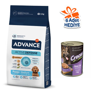 Advance Tavuklu ve Pirinçli Orta Irk Yavru Köpek Maması 12 kg