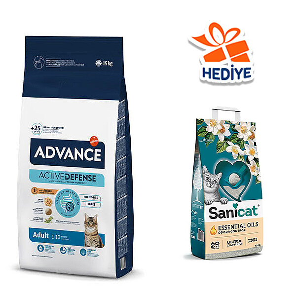 Advance Tavuklu Yetişkin Kedi Maması 15 kg - 1