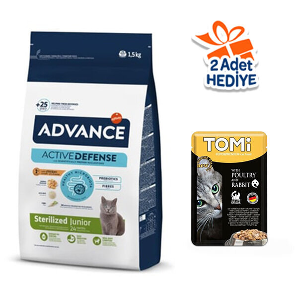 Advance Young Tavuklu Kısırlaştırılmış Yavru Kedi Maması 1.5 kg - 1