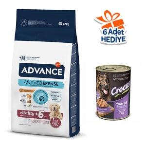 Advance Maxi Senior +6 Büyük Irk Yaşlı Köpek Maması 12 kg