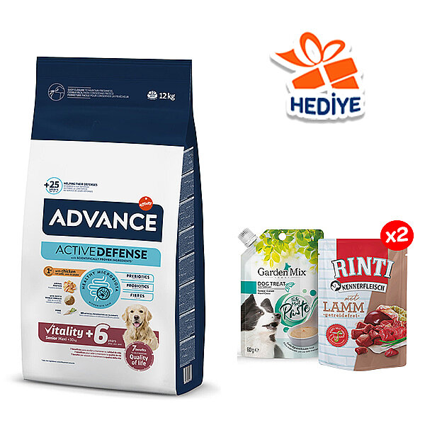 Advance Maxi Senior +6 Büyük Irk Yaşlı Köpek Maması 12 kg
