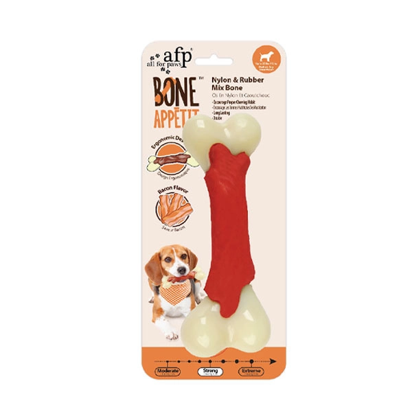 Afp Bone Appetit - Nylon-Rubber Kemik - Pastırma M - 1