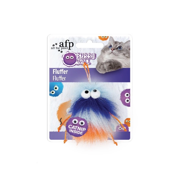 Afp Furry Ball - Tüylü Renkli Fare Oyuncak Turuncu - 1