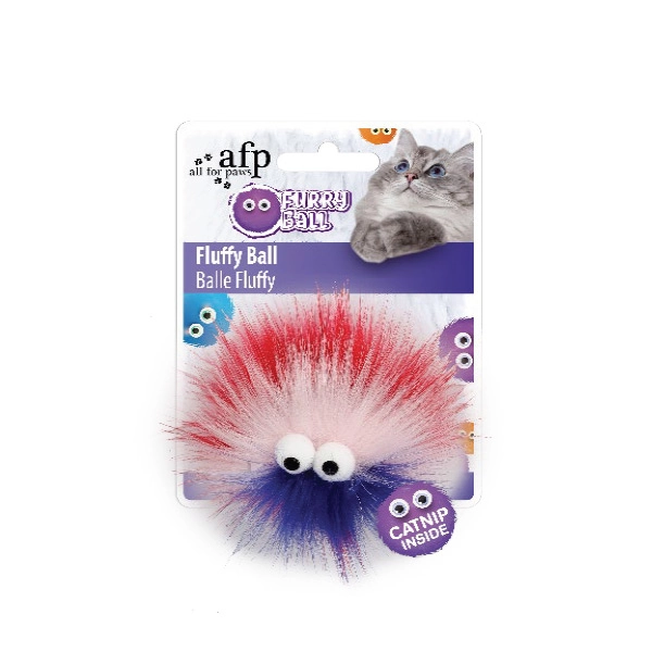 Afp Furry Ball - Tüylü Renkli Top Oyuncak Kırmızı - 1
