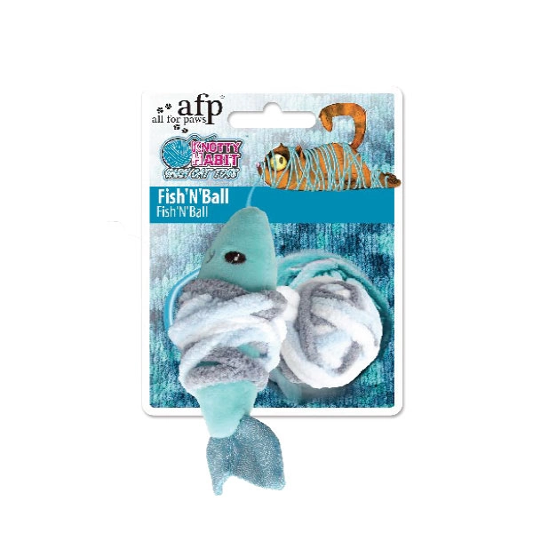 Afp Knotty Habit - Renkli Peluş Balık İpli Oyuncak - 1