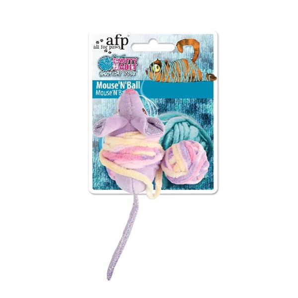 Afp Knotty Habit - Renkli Peluş Fare İpli Oyuncak - 1