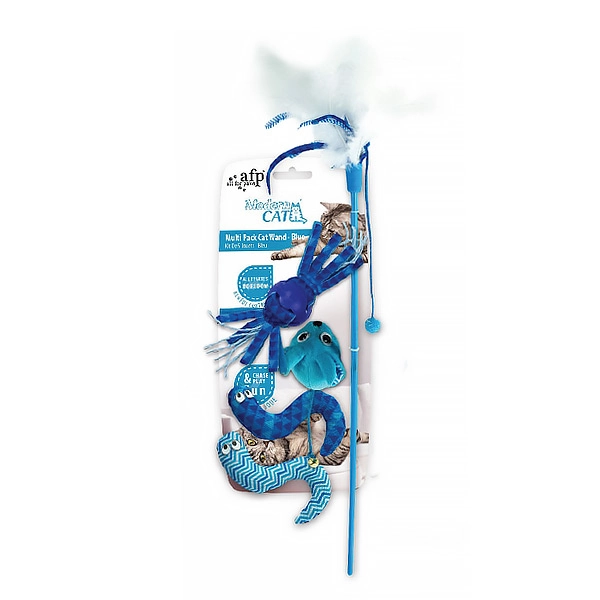 Afp Modern Cat - Peluş 5 Oyuncaklı Olta Mavi - 1