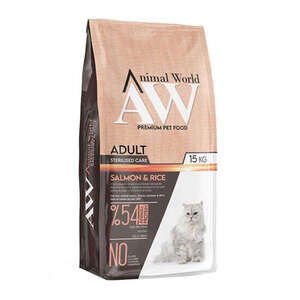 Animal World Sterilised Kısırlaştırılmış Somonlu Kedi Maması 15 Kg