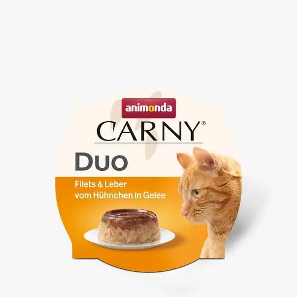 Animonda Carny Duo Ciğer ve Tavuklu Jöleli Kedi Konservesi 70 gr - 1