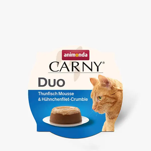 Animonda Carny Duo Tavuk ve Ton Mousse Kedi Konservesi 70 gr - 1