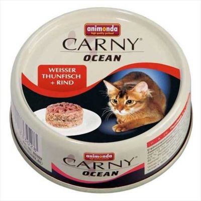 Animonda Carny Ocean Ton ve Sığır Etli Kedi Yaş Maması 80 GR - 1
